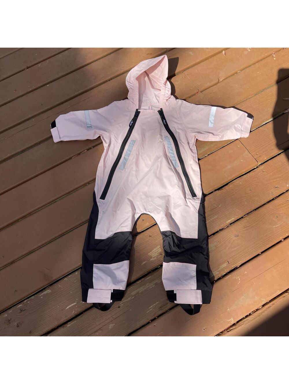 Hapiu Toddler Rain All Weather Hooded Suit Pink 2T